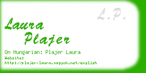 laura plajer business card